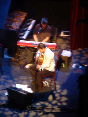 Our man on the stage