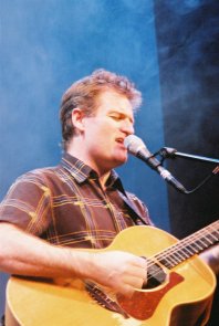 Nick at Surround Sound gig, Cockpit Theatre, London, Saturday 14 July 2001