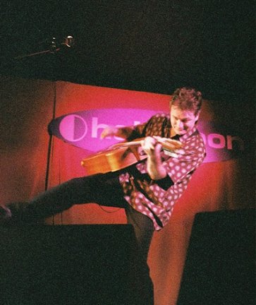 Balance is everything! Nick at Putney, 3 May - photo by PLC